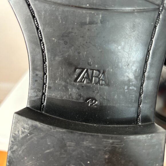 Zara Black Leather Loafers – EU 42 / US 9 - Picture 5 of 5